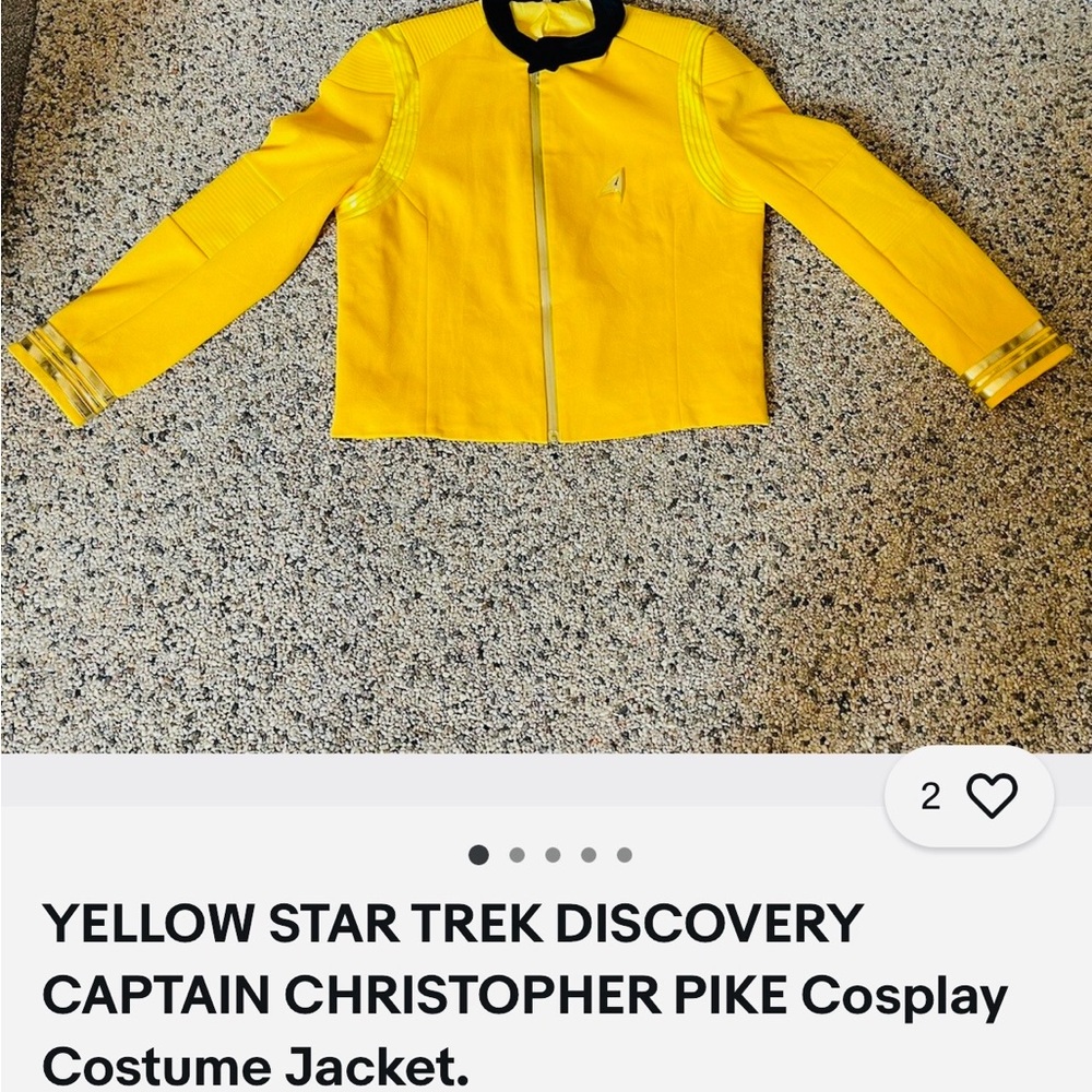 #1560*”28X22” Star Trek Jacket with Black Collar. Accepting Reasonable Offer - Picture 4 of 11